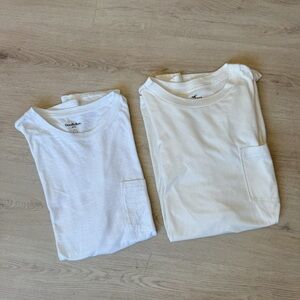 Men’s white t-shirt bundle (Hollister + Good Fellow)
